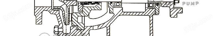 AFB卧式不锈钢耐腐蚀离心化工泵的结构说明与安装结构图