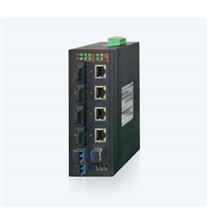 MIE-1408 4FE+4F+3GSFP卡軌式千兆非網管工業以太網交換機