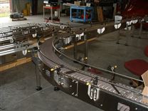 S型链板输送机，双排链板输送线，饮料生产线